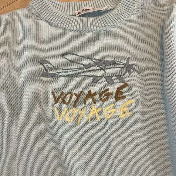 Bonpoint Crewneck light blue Voyage sweater - 100% cotton - Picture 2 of 9